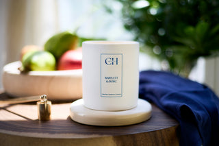 pear scented soy candle