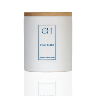 Teakwood and Oud scented soy wax candle 12.5 oz